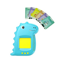MÁQUINA EDUCATIVA DINOSSAURO BILÍNGUE 112 CARTÕES