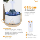 UMIDIFICADOR DE AR VULCÃO DIFUSOR AROMATIZADOR LED