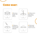 UMIDIFICADOR DE AR VULCÃO DIFUSOR AROMATIZADOR LED