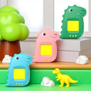 MÁQUINA EDUCATIVA DINOSSAURO BILÍNGUE 112 CARTÕES