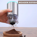 MOEDOR DE CAFE PORTATIL RECARREGAVEL USB ELETRICO