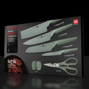 CONJUNTO DE 6 FACAS PROFISSIONAIS CABOS TEXTURIZADOS