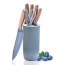 JOGO DE FACAS DE CHEF 6 PEÇAS COM SUPORTE