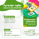 MÁQUINA EDUCATIVA DINOSSAURO BILÍNGUE 112 CARTÕES