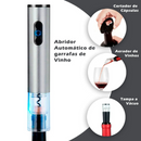 KIT ABRIDOR DE VINHO AUTOMATICO 4 PECAS ELETRICO